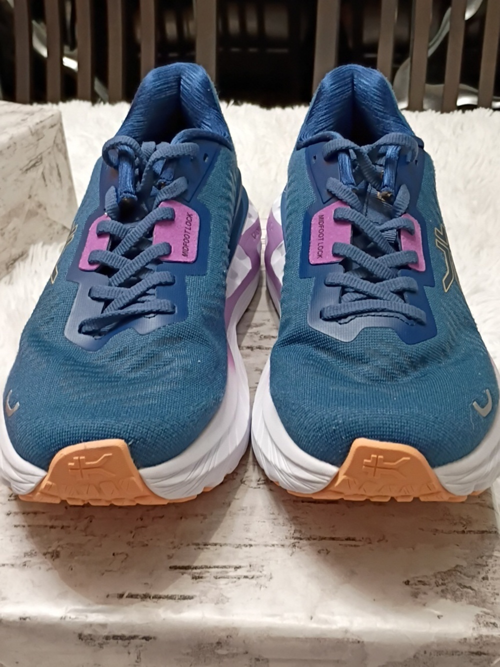 KURU Cloud+ Triple Max Ion Blue & Purple Running Plantar Fascitis Sneakers 9M - Picture 5 of 14